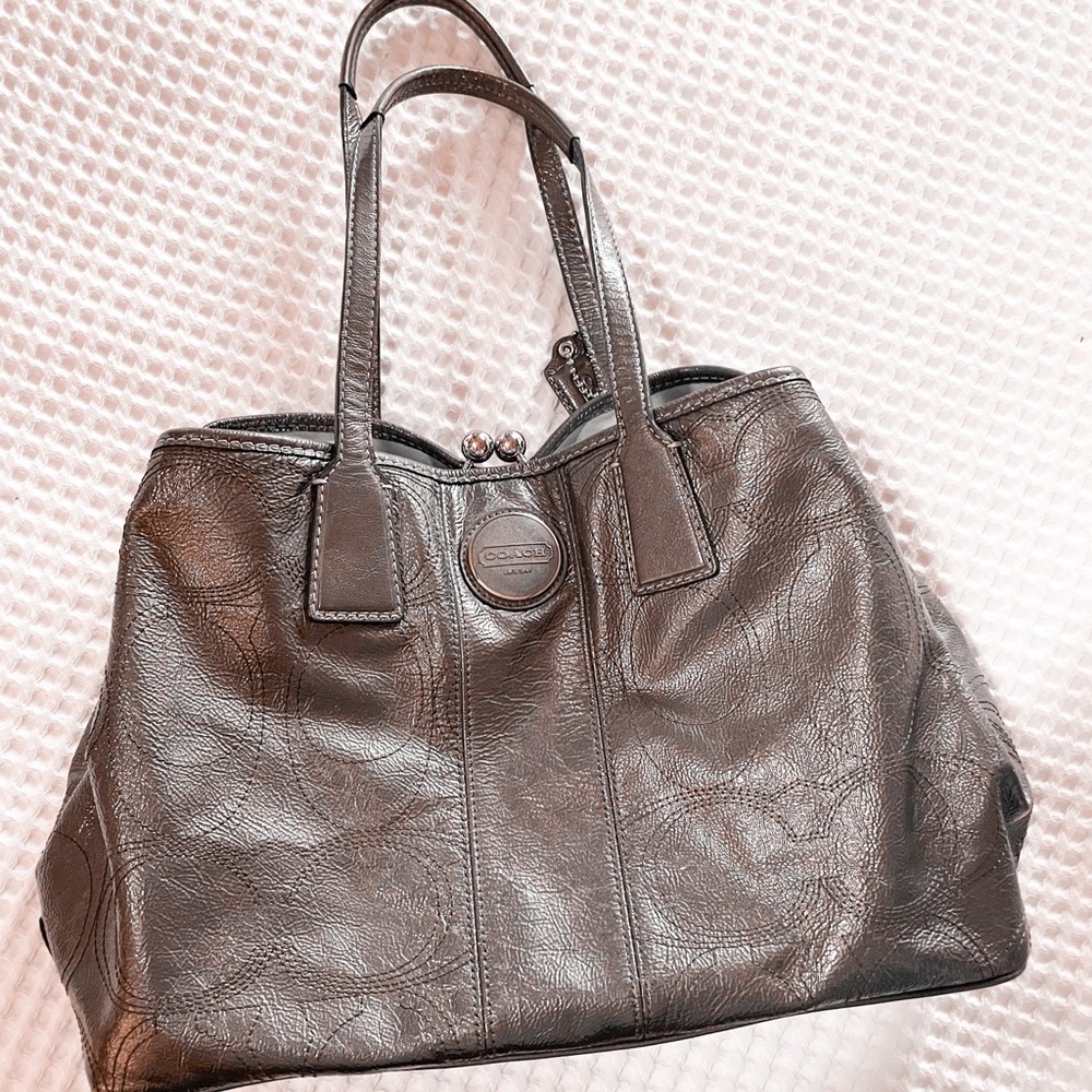 Coach Patent Leather Handbag